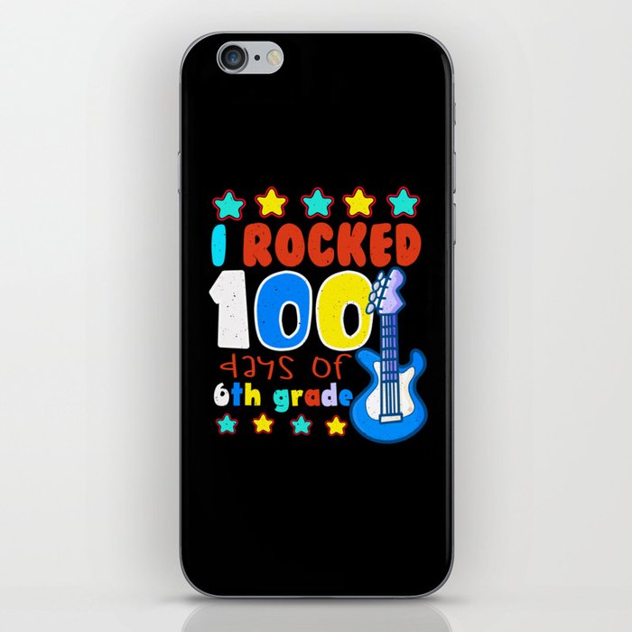 Days Of School 100th Day Rocked 100 6th Grader iPhone Skin