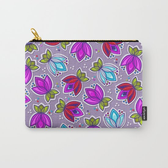Pop Off Floral Carry-All Pouch