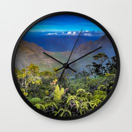 Kalalau Valley Na Pali Coast Kauai Wall Clock | Kalalau, Color, Mountains, Digital, Hiking, Napali, Hawaii, Kauai, Tropical, Beach 