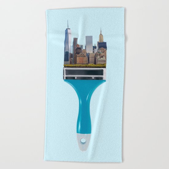 NEW YORK CITYBRUSH Beach Towel