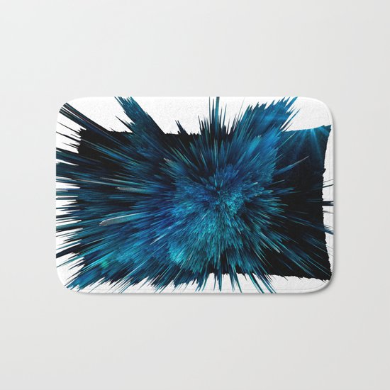Blue art Bath Mat