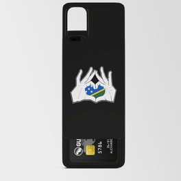 Salomon Islands Hand Heart Flag Android Card Case