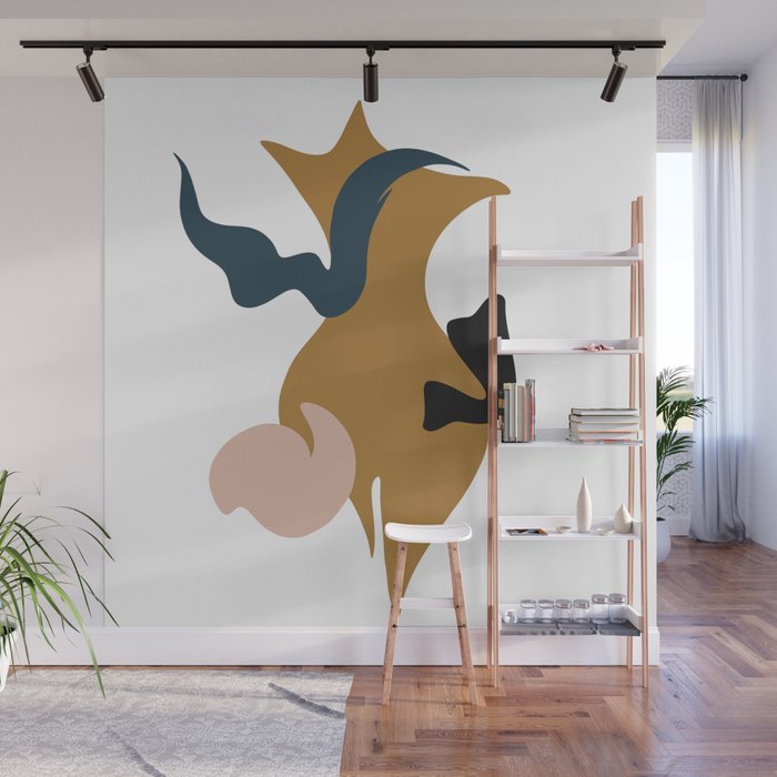 Abstract Woman Body Femininity Minimalism Painting Bedroom Figure Wall Mural By Eleinmax Society6