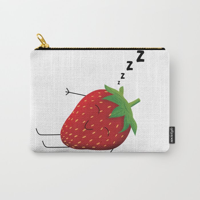 Strawberry sleeping Carry-All Pouch