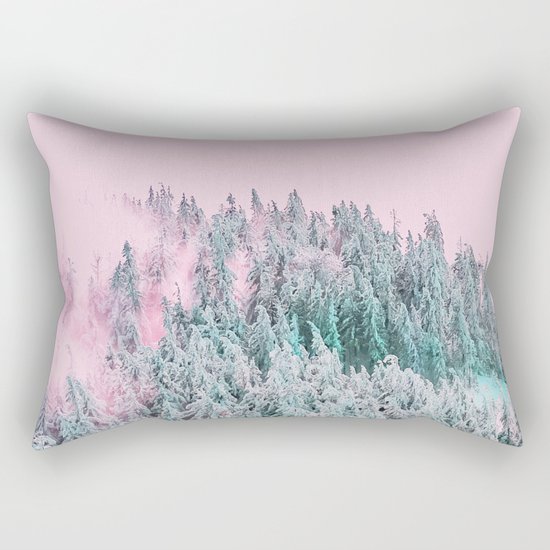 Forest Fog V5 #society6 #decor #buyart Rectangular Pillow