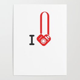 I Love Photography Poster