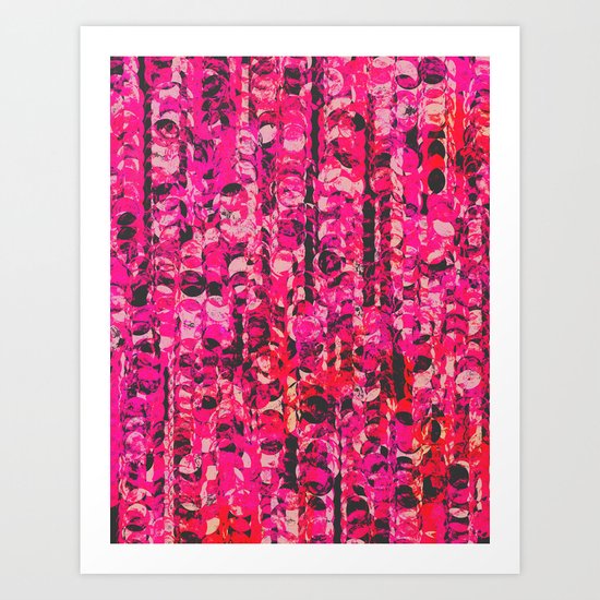 Pink & Red Art Print