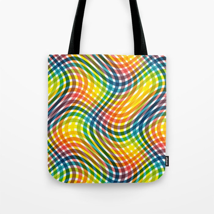 Abstract Colorful Pattern Design. Tote Bag