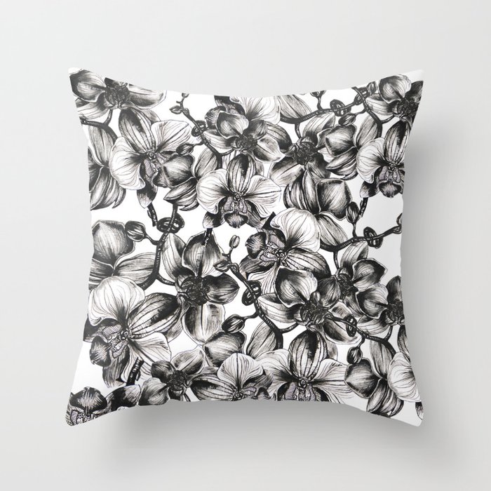 orchid Throw Pillow