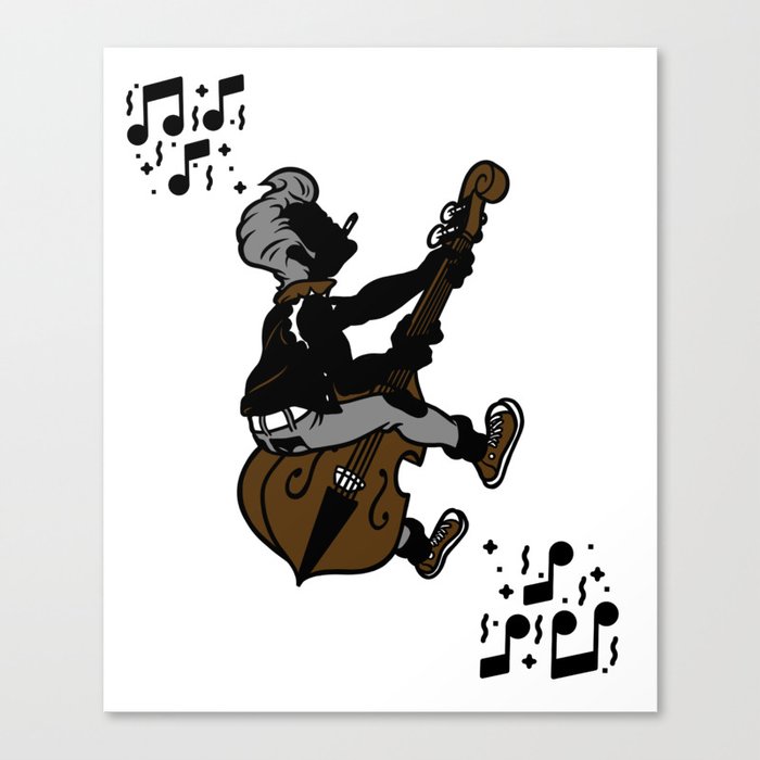 Rock-and-Roll Bassist Canvas Print
