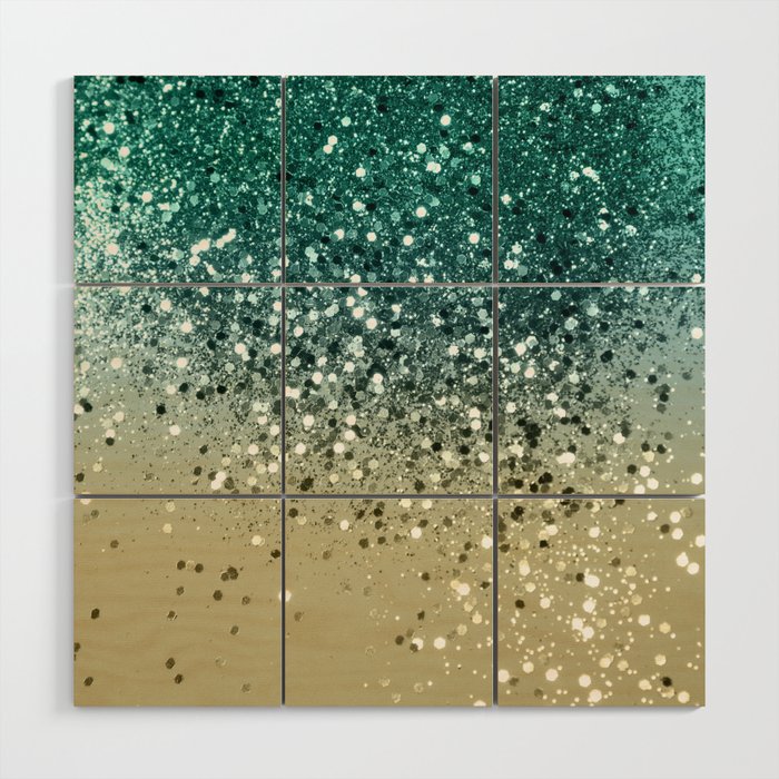 Lemon Twist Beach Glitter #1 (Faux Glitter) #shiny #decor #art #society6 Wood Wall Art