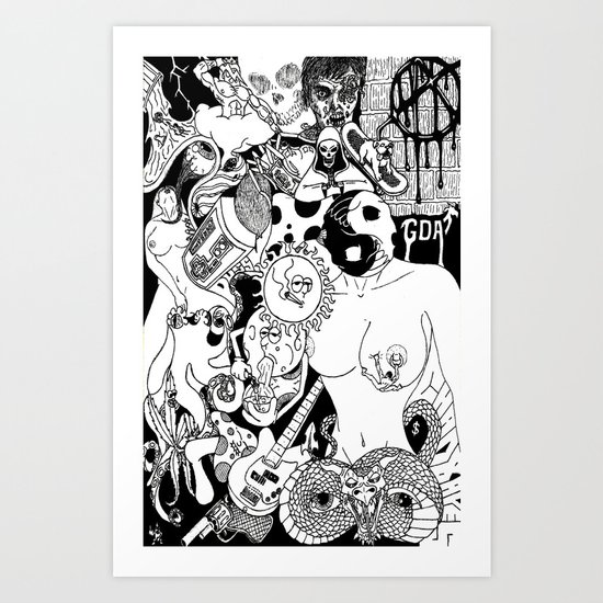 Random Art Print