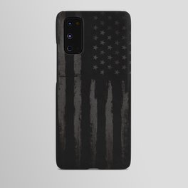 Black American flag Android Case