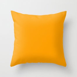 Scotch Bonnet Orange Throw Pillow
