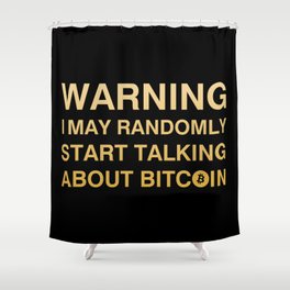 Bitcoin Talk Shower Curtain