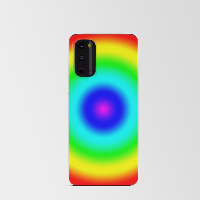 Red to Magenta Radial Rainbow Gradient Android Card Case