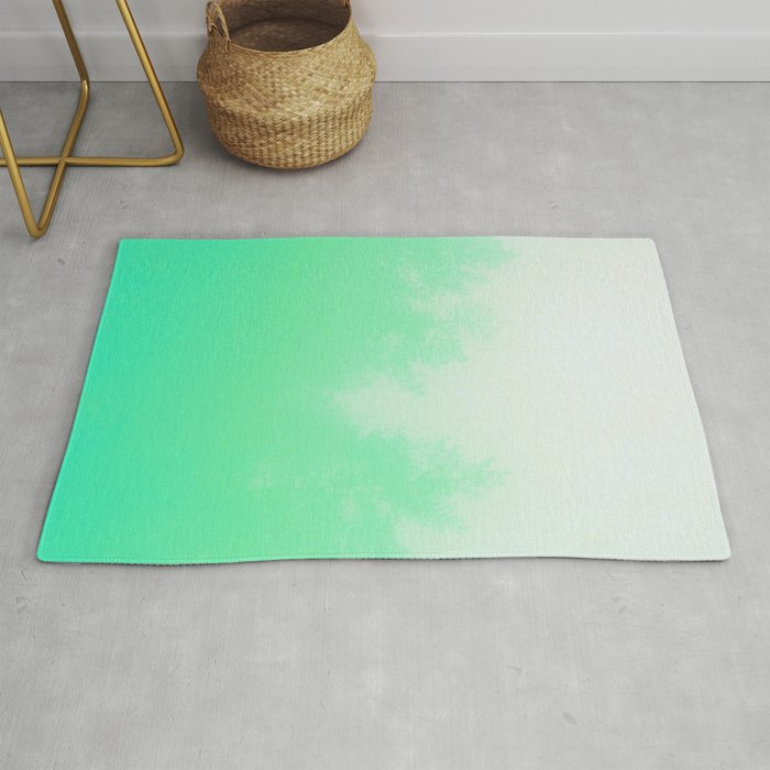 Out of focus - cool green Rug