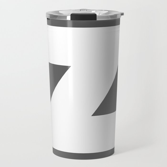 Z (White & Grey Letter) Travel Mug