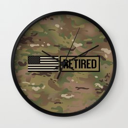Military: Retired Wall Clock