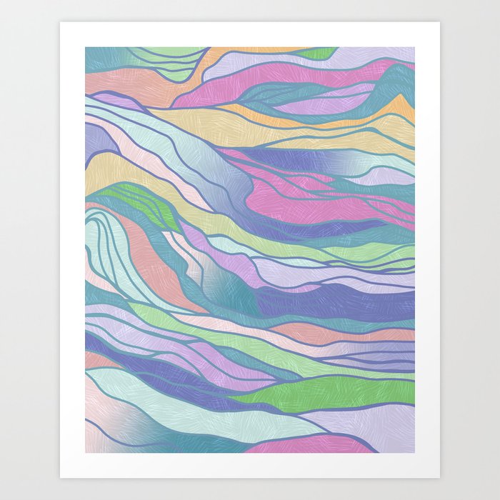 Color Veins Art Print