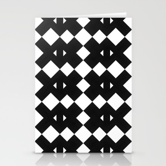 Branting Black & White Pattern Stationery Cards