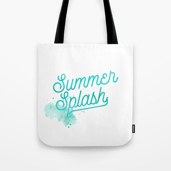 Summer splash- Typography - Holiday Beach Maritime Fun Water Tote Bag