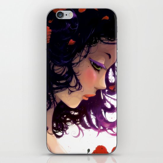 Les fleurs rouges... iPhone Skin