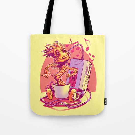 GROOVIN' THROUGH THE GALAXY Tote Bag