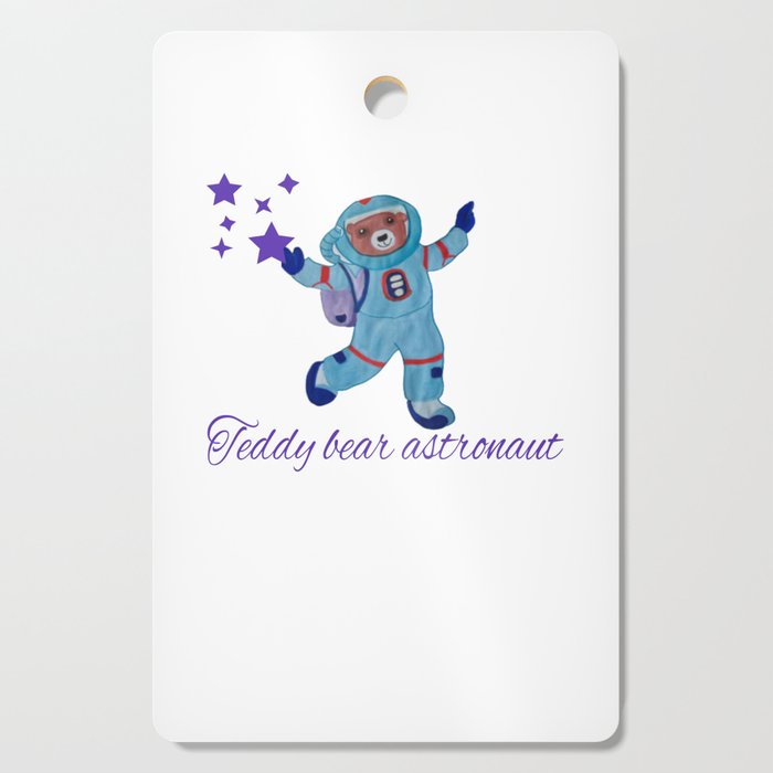 Teddy bear astronaut Cutting Board