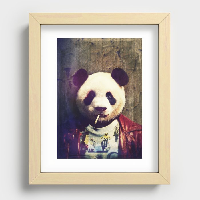 Panda Durden Recessed Framed Print