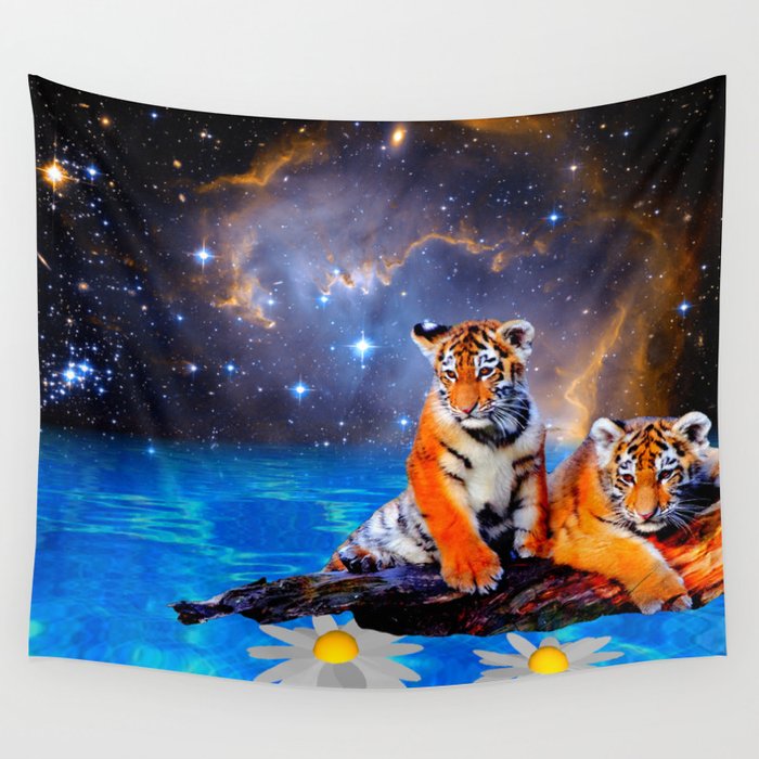 Tapestries On Walls Wall Tiger Cubs Baby Galaxy Cute Tapestry By Custom T Shirt Design - Tapestries For Walls Tapestries On Walls Wall Tiger Cubs Baby Galaxy Cute Tapestry By Custom T Shirt Design - Tapestries For Walls