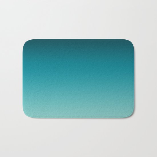 Ombre gradient digital illustration navy colors Bath Mat