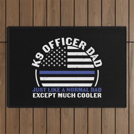 K9 Officer Dad Cool Funny Saying Outdoor Rug