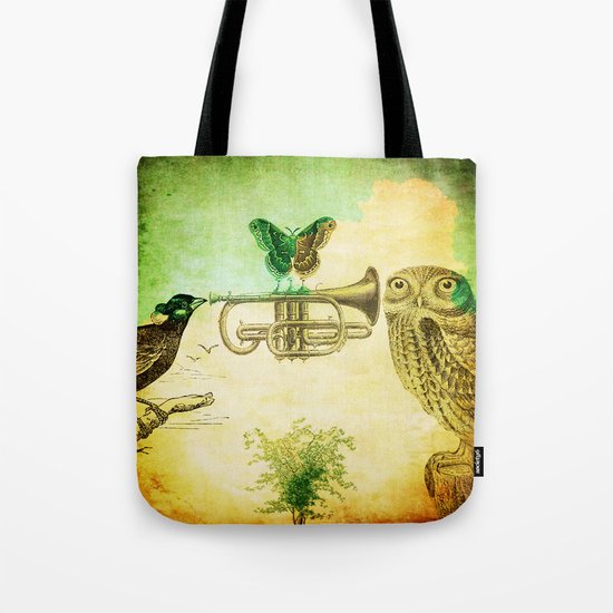 Music of birds Tote Bag