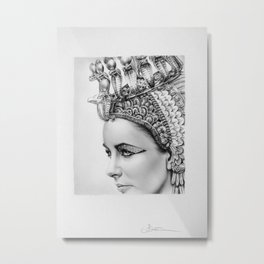 Elizabeth Taylor Cleopatra Portrait Metal Print