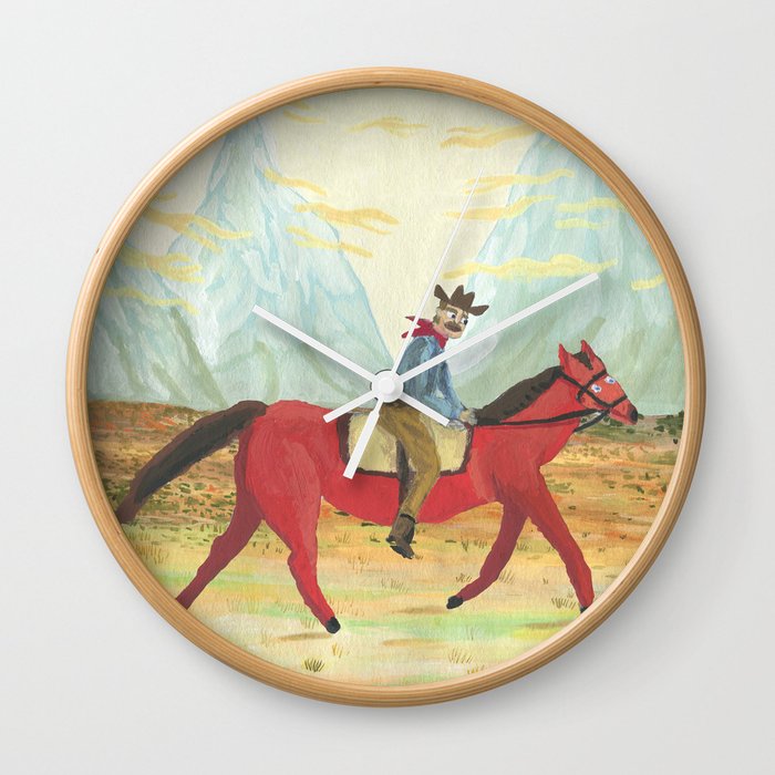 Wild West Wall Clock By Bridiecheeseman