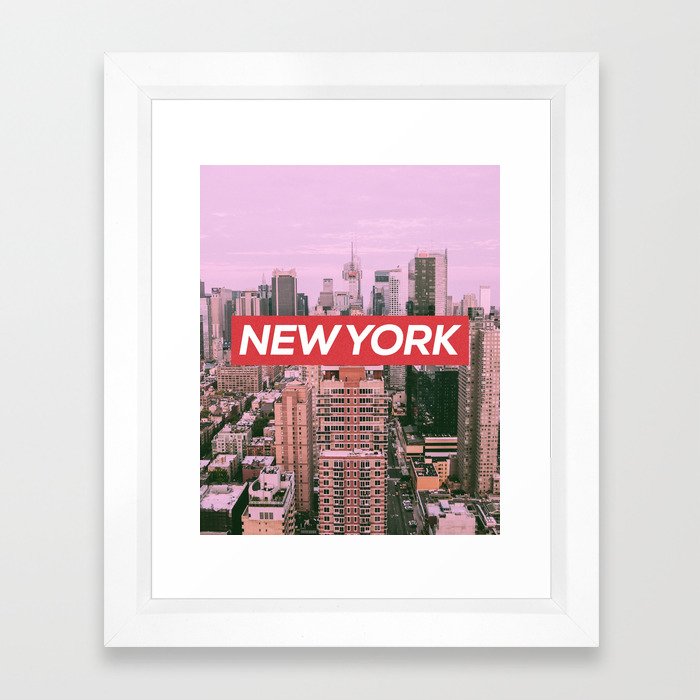 New York City (Vintage Collection) Framed Art Print