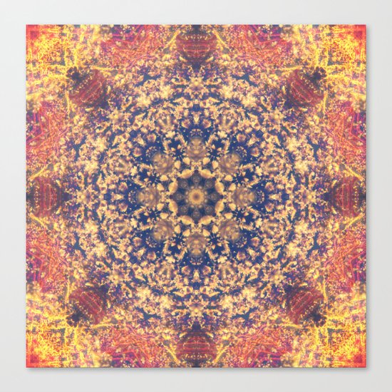 Distant Clouds Mandala Canvas Print