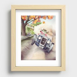 He was Toad once more - The Wind in the Willows - By Kenneth Grahame Recessed Framed Print