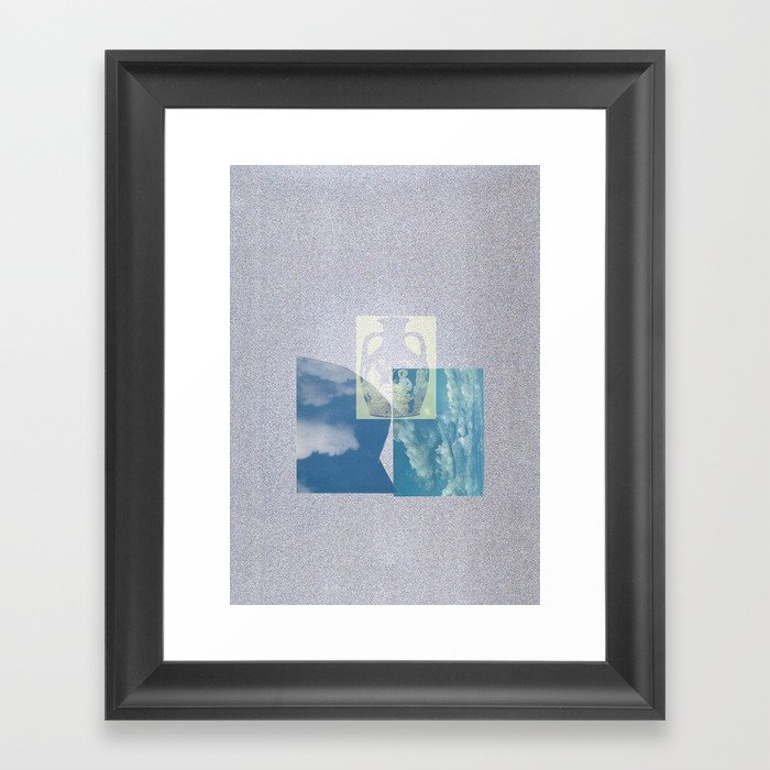 Portland Vase in Blue Framed Art Print