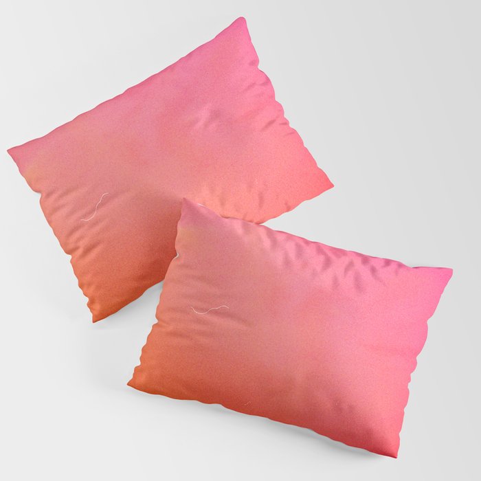 PinkOrange Gradient Pillow Sham