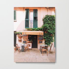 Italian Bottega Metal Print | Romantic, Restaurant, Calm, Italian, Italy, Photo, Autum, Summer, Euro, Street 