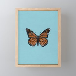 Monarch Butterfly Painting Framed Mini Art Print
