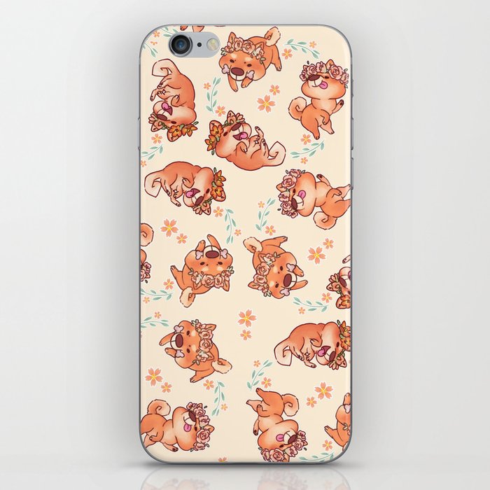 Flower Doges iPhone Skin