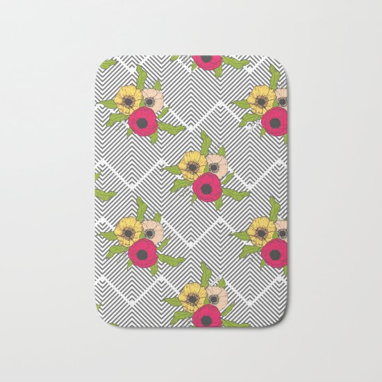 Geometric Garden #society6 #decor #buyart Bath Mat