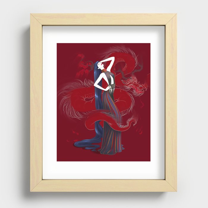 Dreaming Dragons Recessed Framed Print