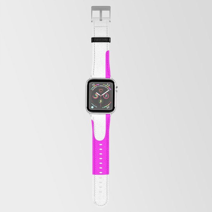 J (Magenta & White Letter) Apple Watch Band