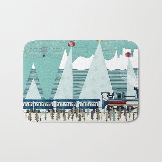 the penguin express Bath Mat
