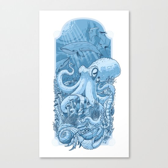 Underwater life Canvas Print