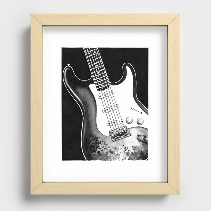Stratocaster Recessed Framed Print